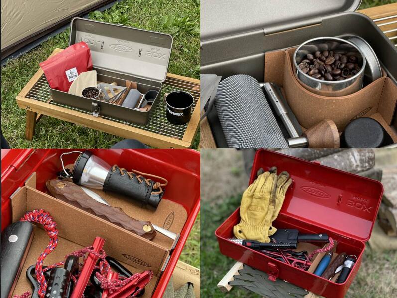 TOYO Steel Tool Box Y-280 Black - 11x6x4 (approx) - Made in JAPAN