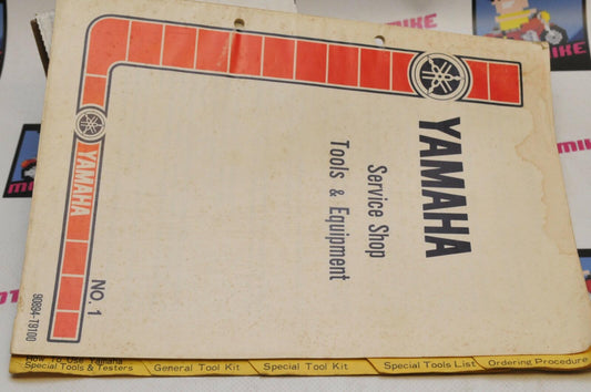 Genuine Yamaha SERVICE SHOP TOOLS EQUIPMENT MANUAL NO.1 1978 90894-T9100