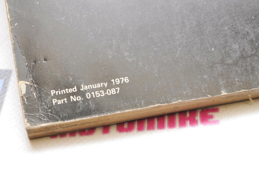 Genuine ARCTIC CAT Factory Service Shop Manual 1976 PANTERA 0153-087