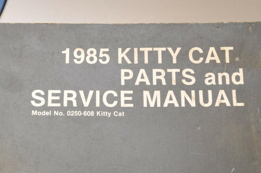 Genuine ARCTIC CAT Factory Service Shop Manual + Parts KITTY 1985 2254-312