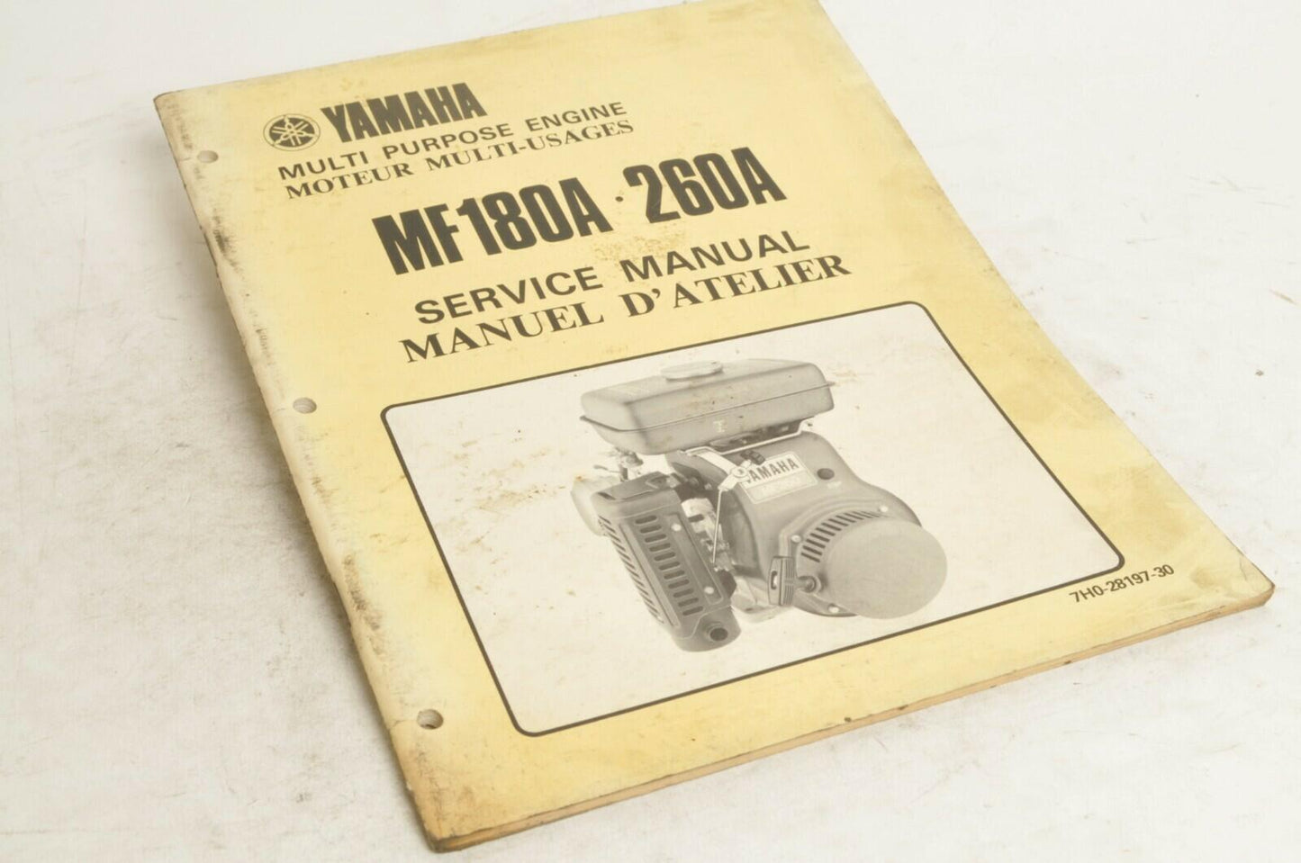 Yamaha Service Shop Manual - MF 180A 260A En/Fr | 7h0-28197-30