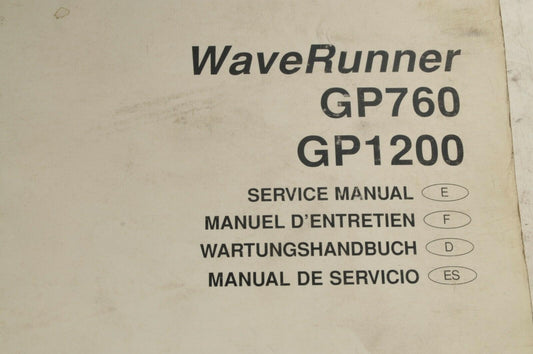 Yamaha Service Shop Manual - GP760 GP1200 En/Fr/De/Es | GP7-28197-Z7-C1