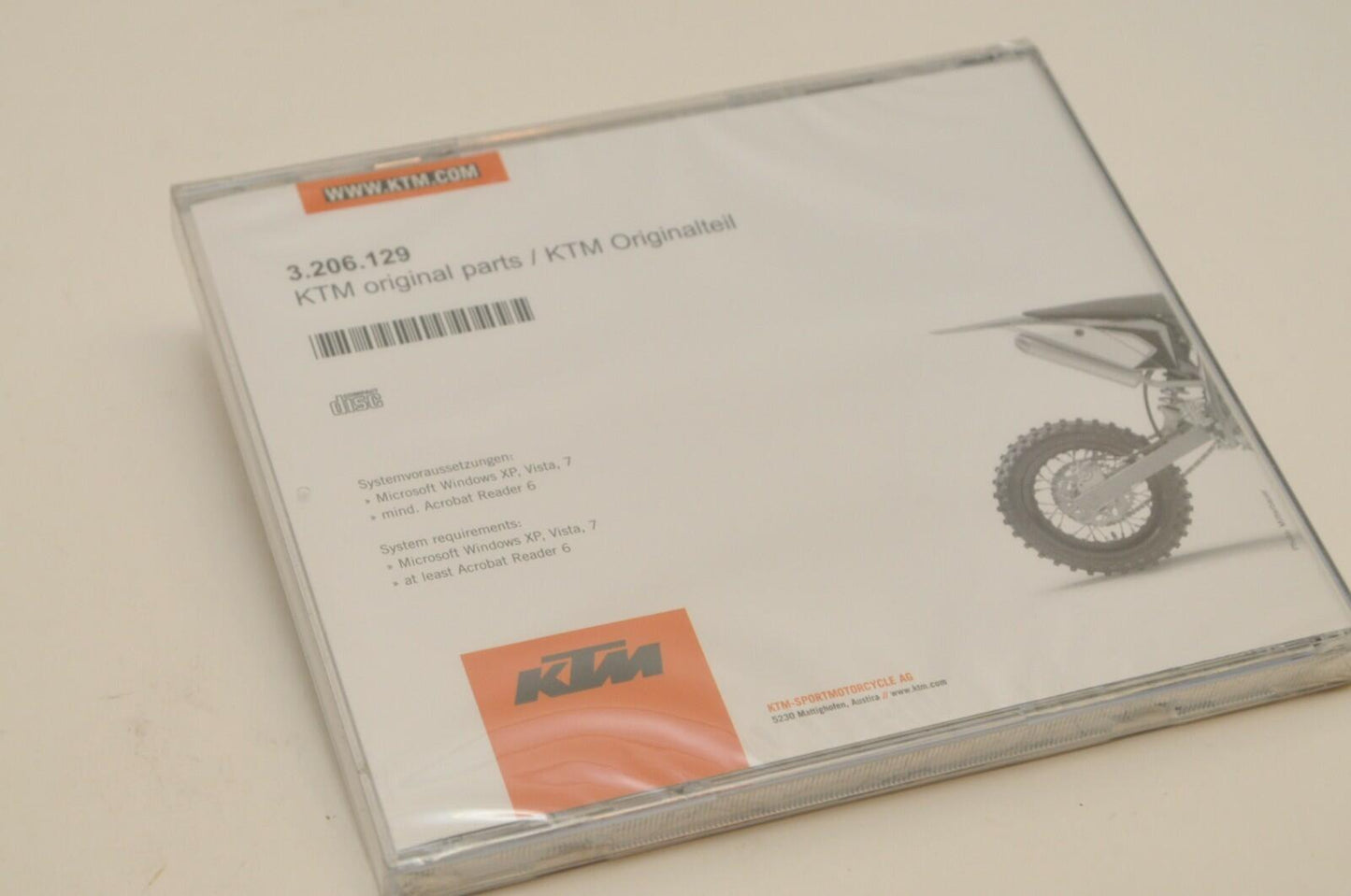 NEW GENUINE KTM SERVICE REPAIR WORKSHOP MANUAL CD 3206129 50 SX MINI JR 2009-13
