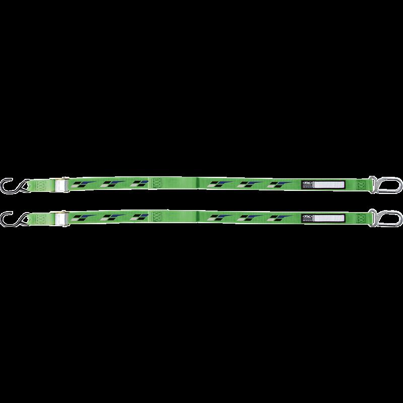 FACTORY EFFEX-APPAREL TIE DOWNS KAWASAKI BK/GRN 22-45182