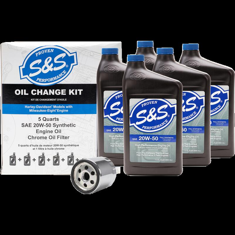 S&S CYCLE S&S OIL CHANGE KIT M8 3601-0492