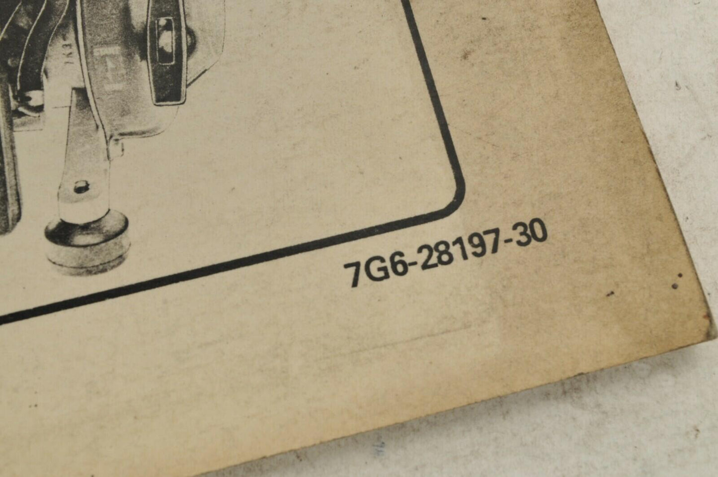 Yamaha Service Shop Manual D'atelier - ET600 ET900 | 7G6-28197-30