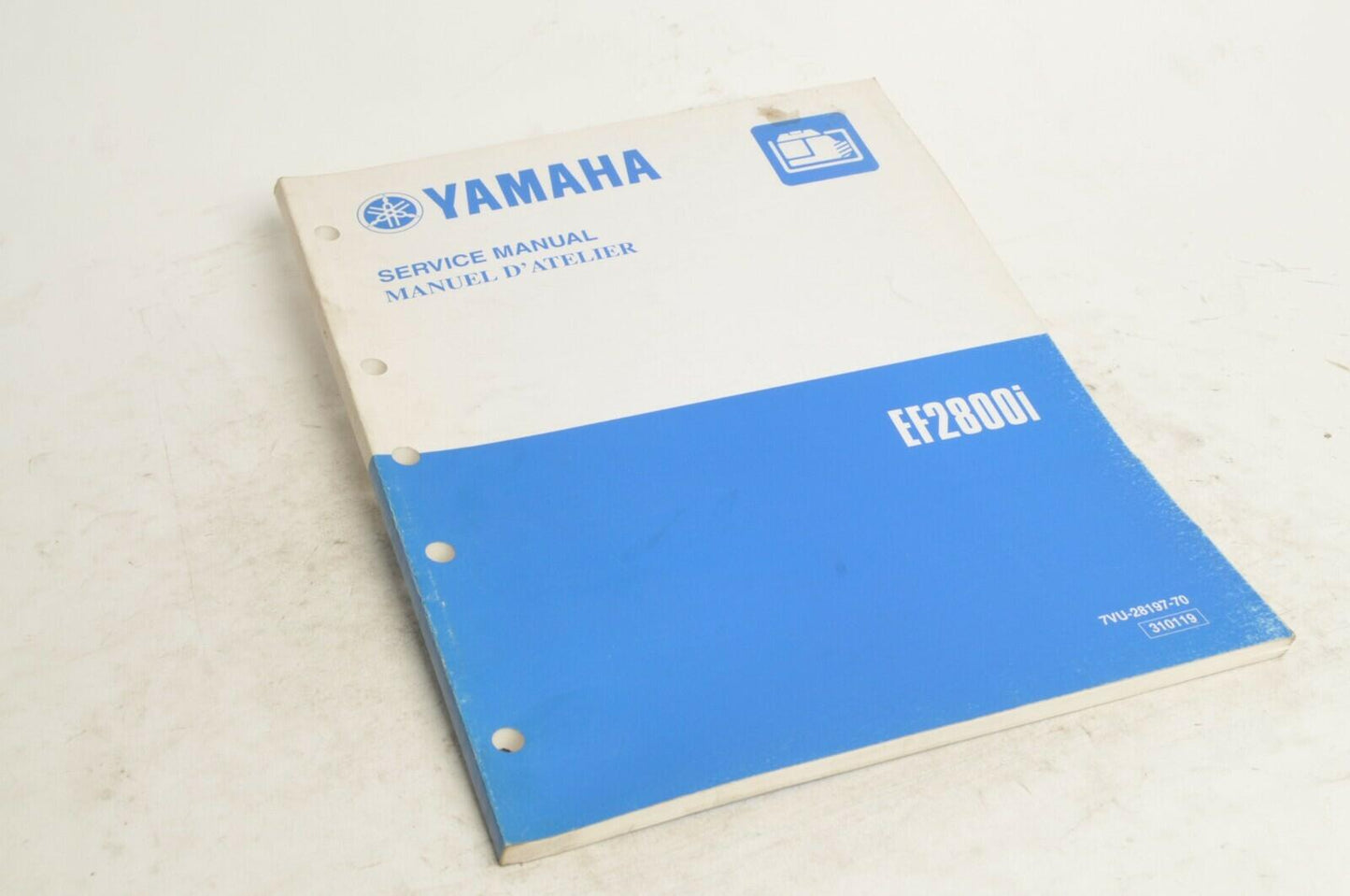 Yamaha Service Shop Manual D'atelier - EF2800i | 7VU-28197-70