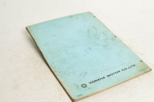 Yamaha Service Shop Manual D'atelier - EF1400 EF2000 EF2800 | 7H6-28197-30