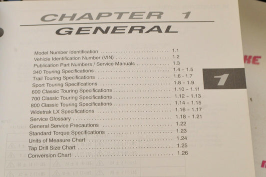 Genuine POLARIS Factory Service Shop Manual 2004 TOURING MODELS 9918584