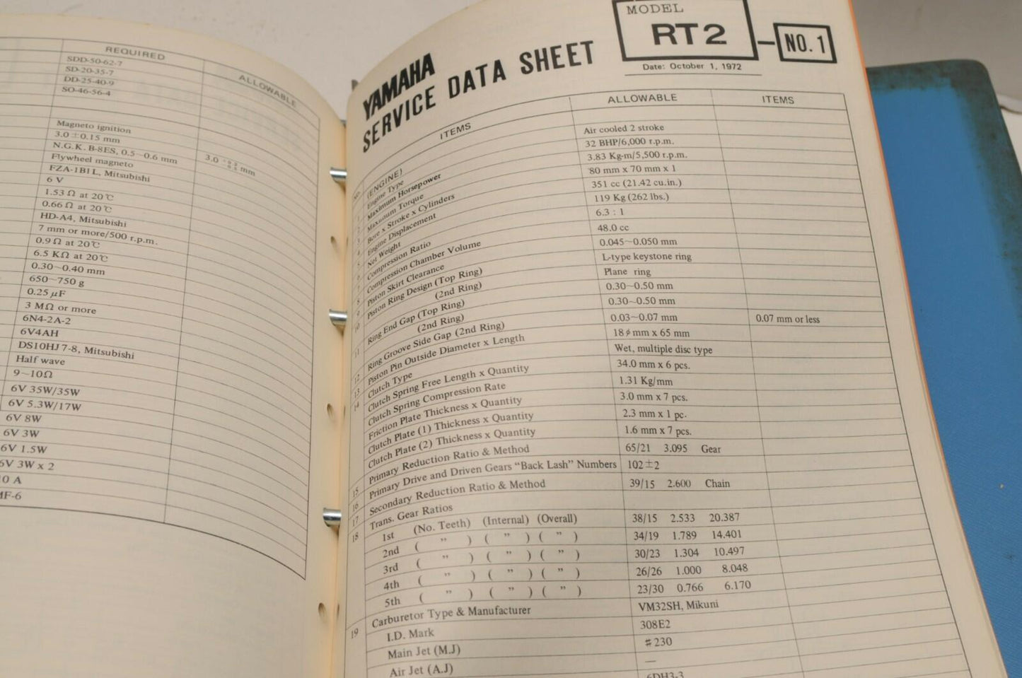 Genuine Yamaha SERVICE SHOP TOOLS EQUIPMENT MANUAL NO.1 1978 90894-T9100