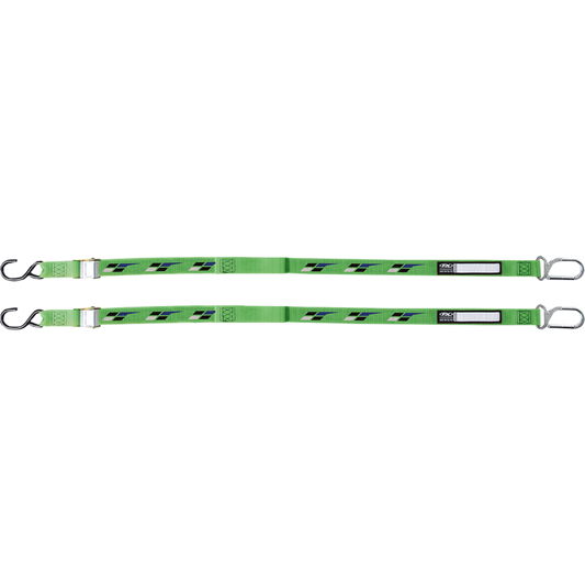 FACTORY EFFEX-APPAREL TIE DOWNS KAWASAKI BK/GRN 22-45182