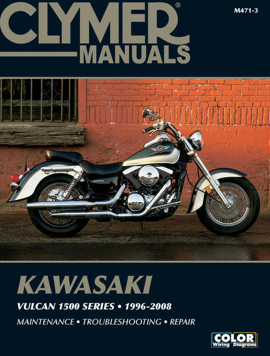 Clymer Manuals M4713; Fits Kawasaki Vn1500 Vulcan Class Motorcycle Repair Service Manual