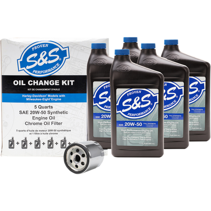 S&S CYCLE S&S OIL CHANGE KIT M8 3601-0492