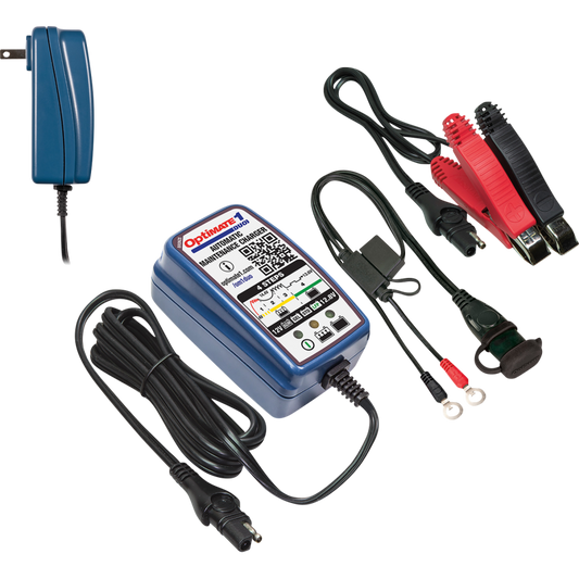 OptiMate 1 VoltMatic, TM-401a, 0.6A Battery Charger & Maintainer for Small 6/12V Batteries