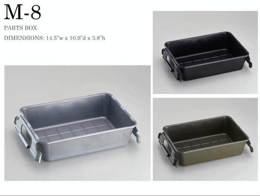 TOYO Steel Parts Box M-8 MG  Black - Made in JAPAN