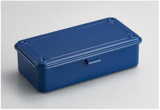 TOYO Steel Tool Box T-190 Navy Blue  - 8x4x2 (approx)  -  Made in JAPAN
