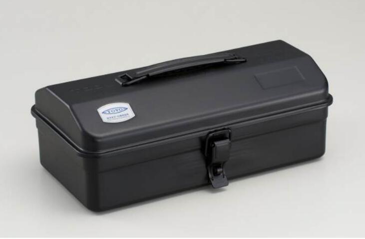 TOYO Steel Tool Box Y-280 Black - 11x6x4 (approx)  -  Made in JAPAN