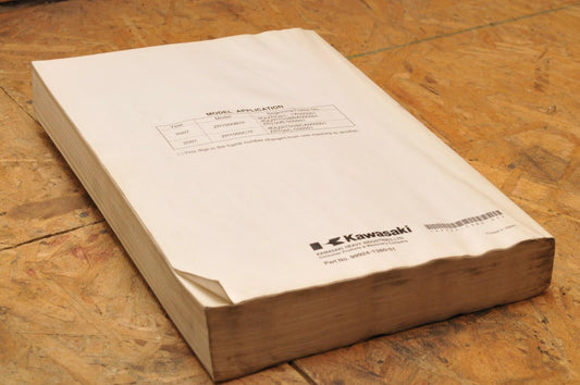 Kawasaki Factory Service Manual FSM OEM SHOP Z1000 (ABS) 2007 99924-1380-01
