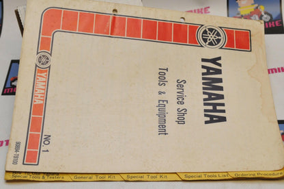 Genuine Yamaha SERVICE SHOP TOOLS EQUIPMENT MANUAL NO.1  1978  90894-T9100