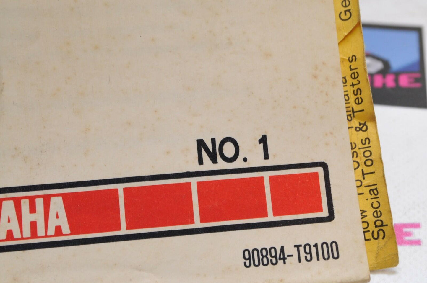 Genuine Yamaha SERVICE SHOP TOOLS EQUIPMENT MANUAL NO.1  1978  90894-T9100