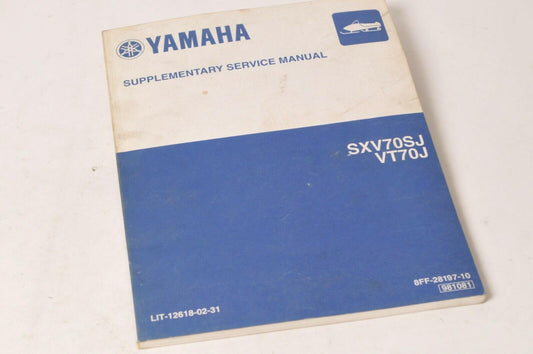 Yamaha Supplementary Service Manual Repair Maintenance Shop | SXV70 VT70 2004