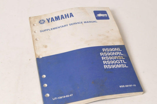 Yamaha Supplementary Service Manual Repair Maintenance Shop | RS90 2006