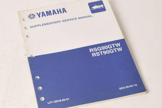 Yamaha Supplementary Service Manual Repair Maintenance Shop | RSG RST 90 2007