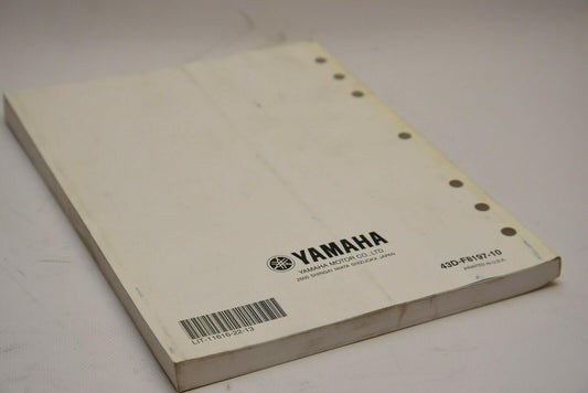 OEM Yamaha ATV Service Shop Manual LIT-11616-22-13 YFM90RA Raptor 90 2009 09