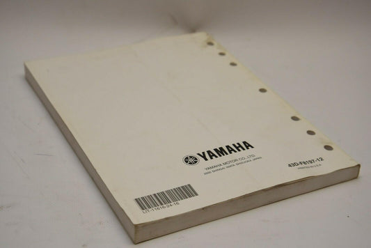 OEM Yamaha ATV Service Shop Manual LIT-11616-24-16 YFM90RA Raptor 90 2011 11