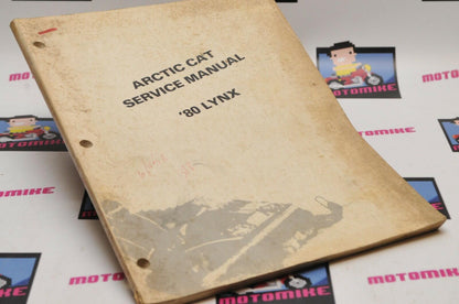 Genuine ARCTIC CAT Factory Service Shop Manual  1980 LYNX 0185-169  *DAMAGED