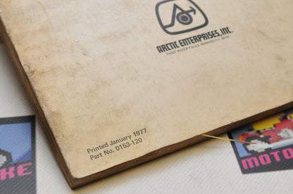 Genuine ARCTIC CAT Factory Service Shop Manual  1977 77 LYNX  0153-120