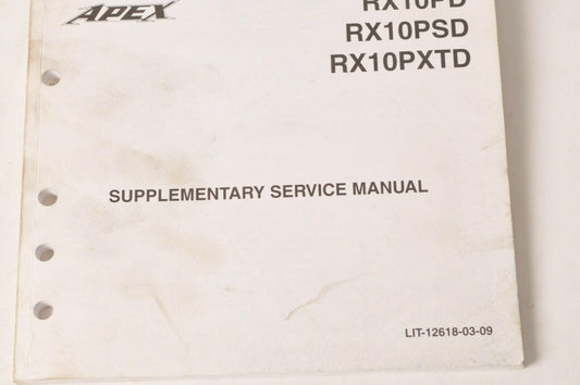 Yamaha Supplementary Service Manual - Repair Maintenance Shop | RX10 Apex 2013