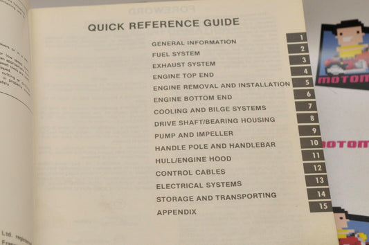 Genuine KAWASAKI JETSKI WATERCRAFT PWC SERVICE SHOP MANUAL JS440 A6 A7 1982-1983