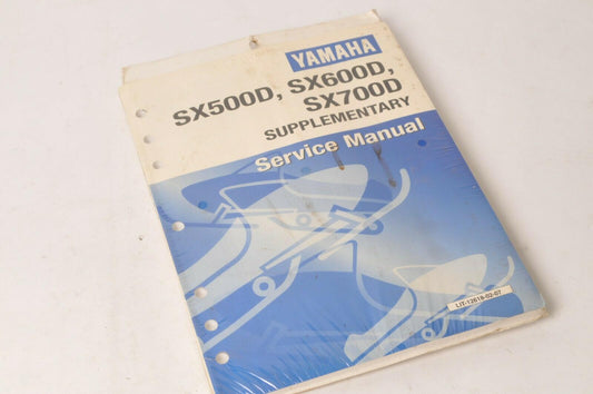 Yamaha Supplementary Service Manual Repair Maintenance Shop | SX500 600 700 NOS