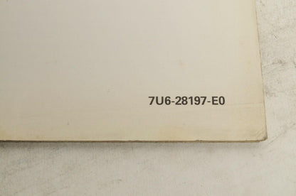 Yamaha Service Shop Manual - YS-220 Snowthrower  En  |  7U6-28197-E0