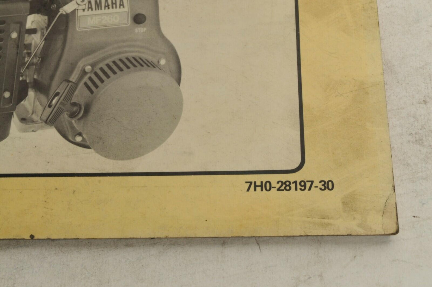 Yamaha Service Shop Manual - MF 180A 260A  En/Fr  |  7h0-28197-30