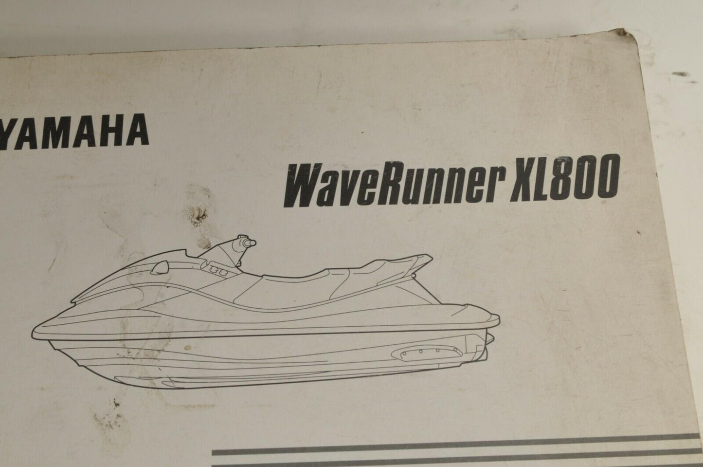 Yamaha Service Shop Manual - WaveRunner XL800   En/Fr/De/Es  |  460058