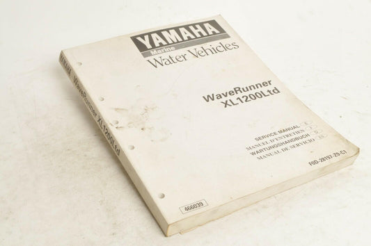Yamaha Service Shop Manual - WaveRunner XL1200 Ltd   En/Fr/De/Es  |  466039