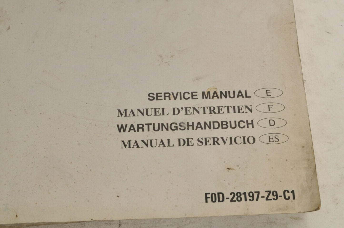 Yamaha Service Shop Manual - WaveRunner XL1200 Ltd   En/Fr/De/Es  |  466039