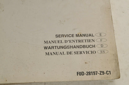 Yamaha Service Shop Manual - WaveRunner XL1200 Ltd   En/Fr/De/Es  |  466039