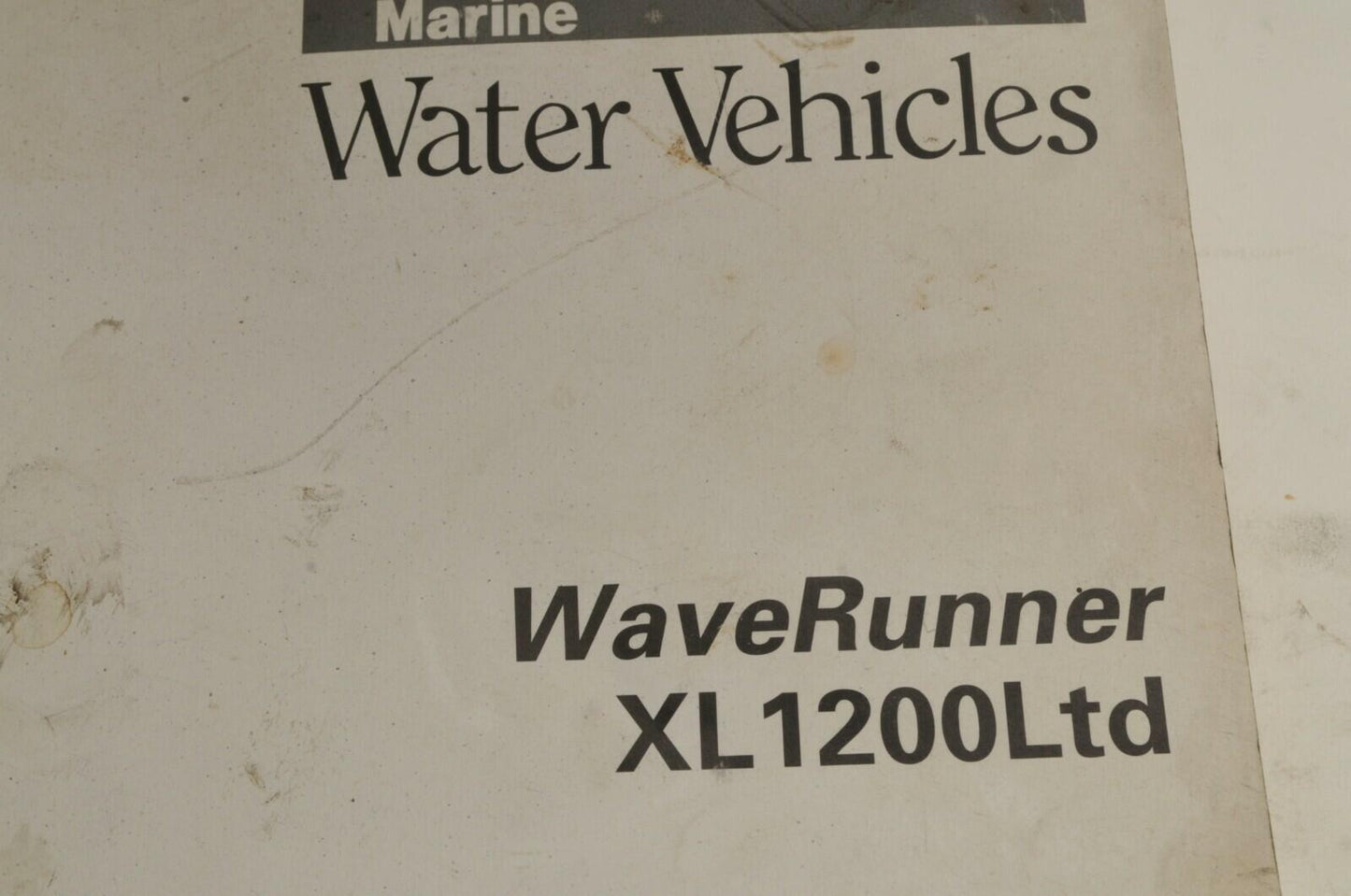 Yamaha Service Shop Manual - WaveRunner XL1200 Ltd   En/Fr/De/Es  |  466039