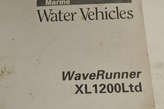 Yamaha Service Shop Manual - WaveRunner XL1200 Ltd   En/Fr/De/Es  |  466039