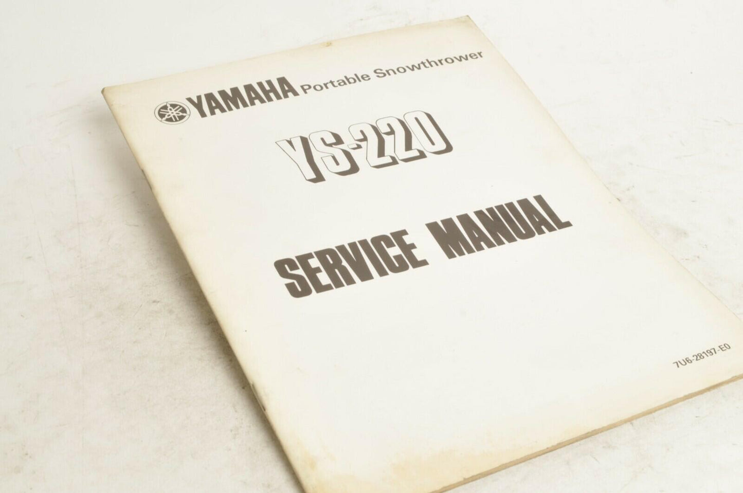 Yamaha Service Shop Manual - YS-220 Snowthrower  En  |  7U6-28197-E0