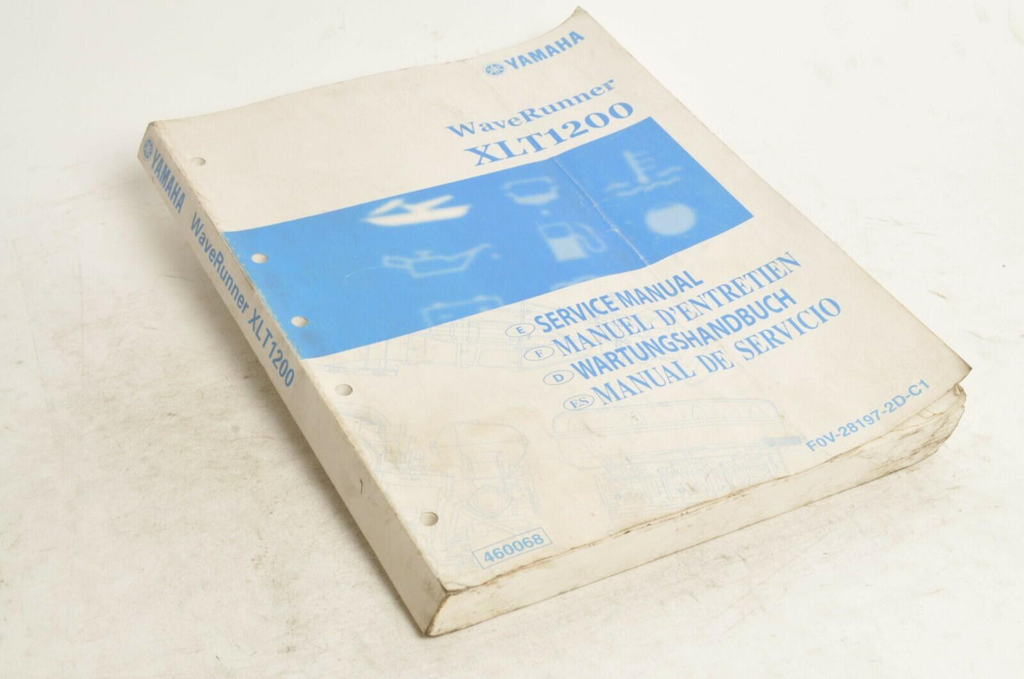 Yamaha Service Shop Manual - WaveRunner XLT1200   En/Fr/De/Es  |  460068