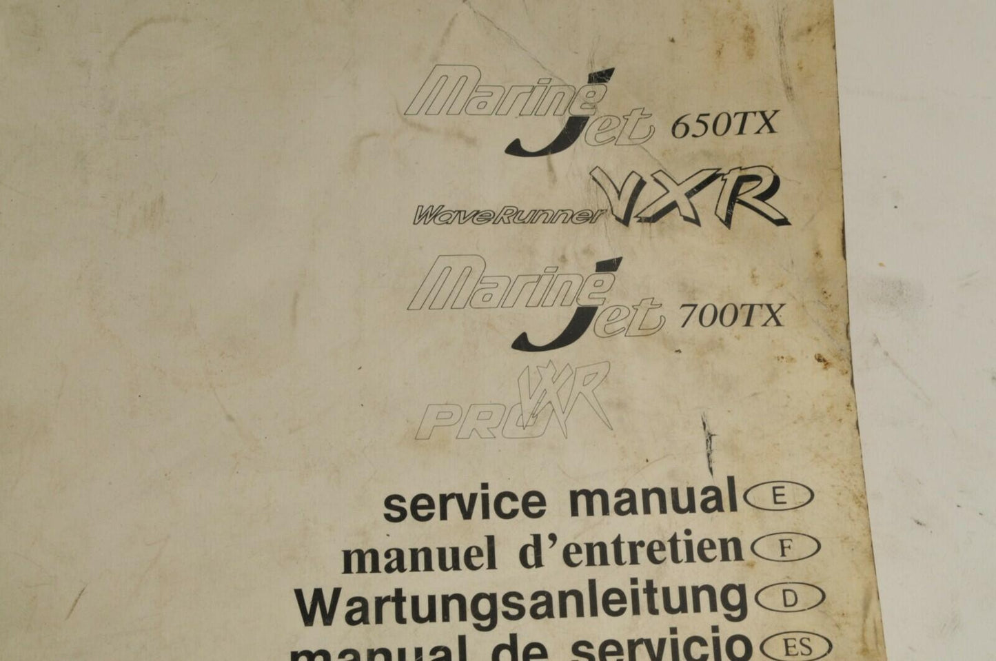 Yamaha Service Shop Manual - MarineJet 650TX 700TX   En/Fr/De/Es  |  460007