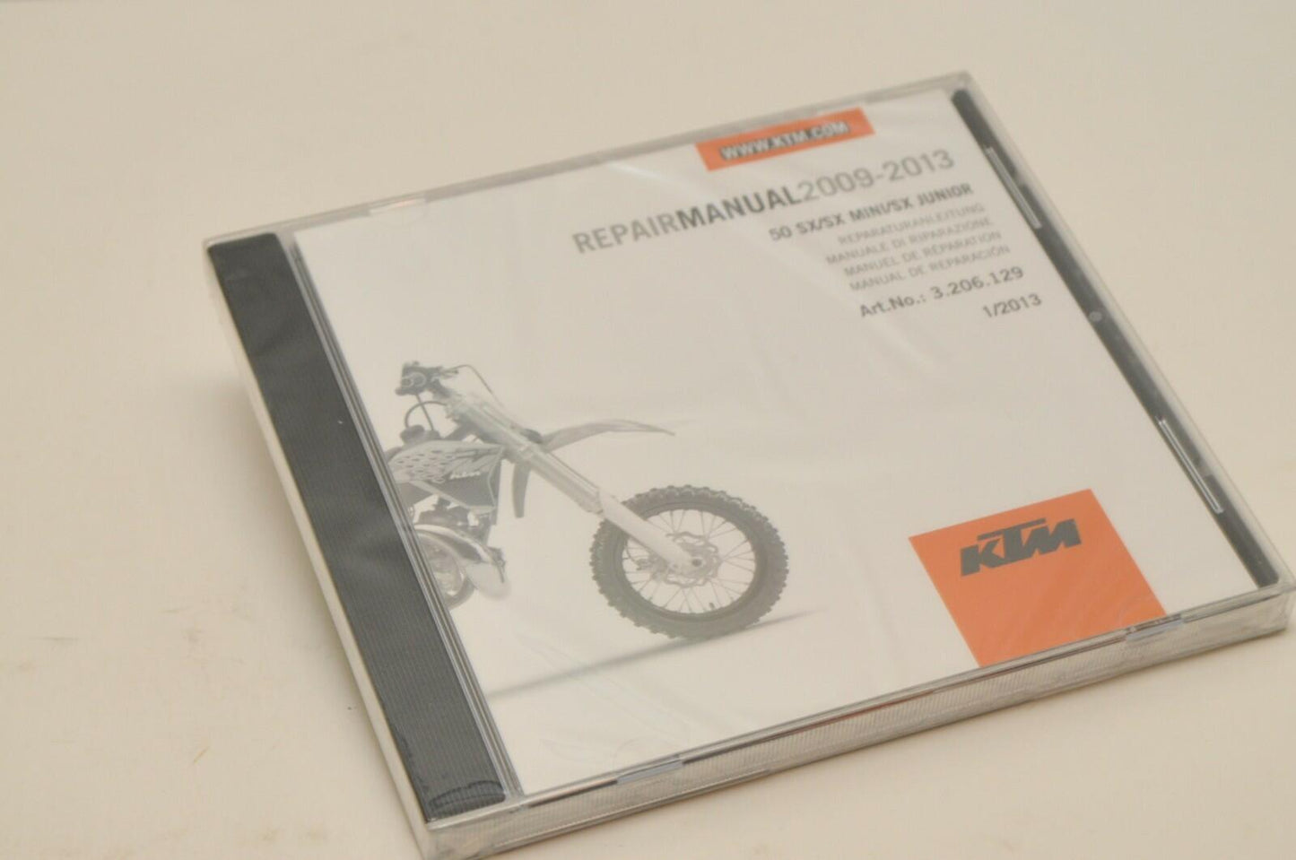 NEW GENUINE KTM SERVICE REPAIR WORKSHOP MANUAL CD 3206129 50 SX MINI JR 2009-13