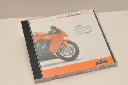 GENUINE KTM SERVICE REPAIR WORKSHOP MANUAL CD 3206057 1190 RC8 2008