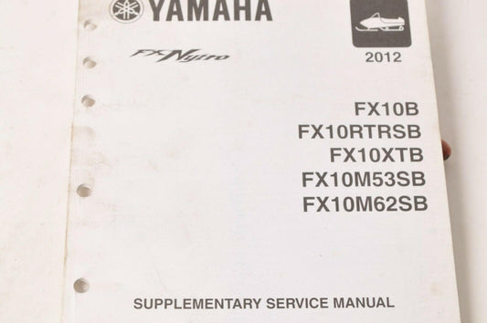 Yamaha Supplementary Service Manual Repair Maintenance Shop | FX Nytro 2012