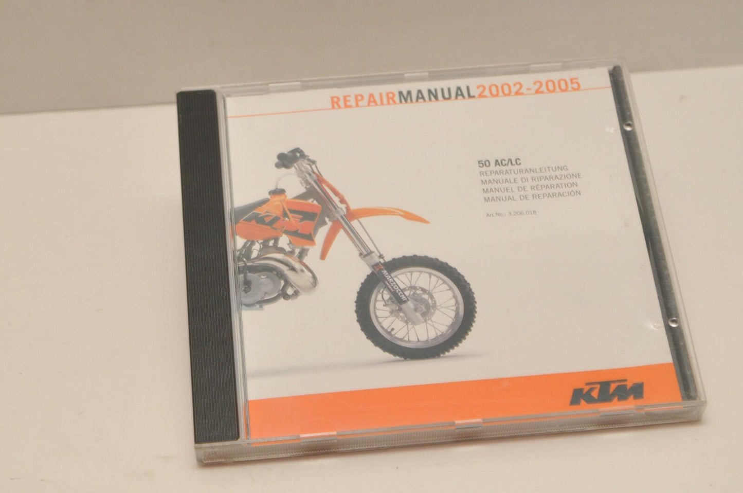 GENUINE KTM SERVICE REPAIR WORKSHOP MANUAL CD 3206018 50 AC LC 2002-2005