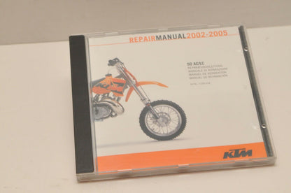 GENUINE KTM SERVICE REPAIR WORKSHOP MANUAL CD 3206018 50 AC LC 2002-2005